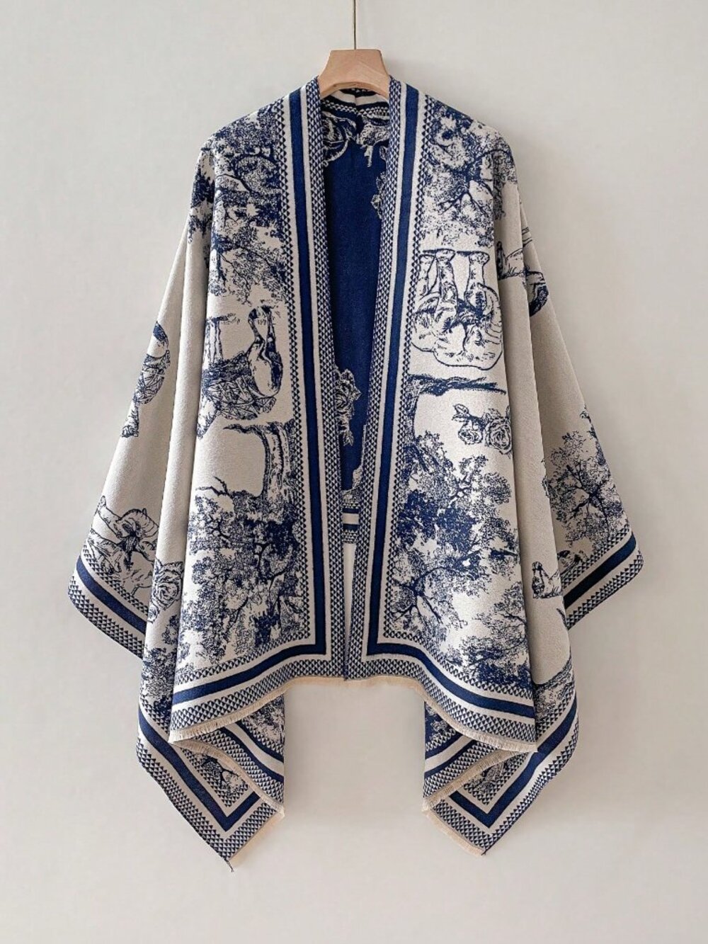 Multicolor Elegant Women's Plants Jacquard shawl Scarf